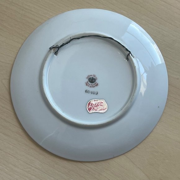 VINTAGE LEFTON CHINA HAND PAINTED PINK ROSES PATTERN PLATE 60409 - Picture 3 of 5